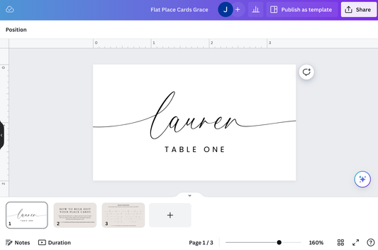 How To Bulk Create Place Cards In Canva