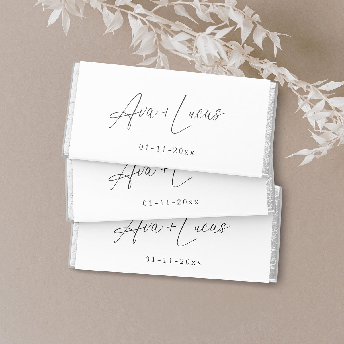 Rintable Wrapper Printable Wedding Candy Bar Wrappers