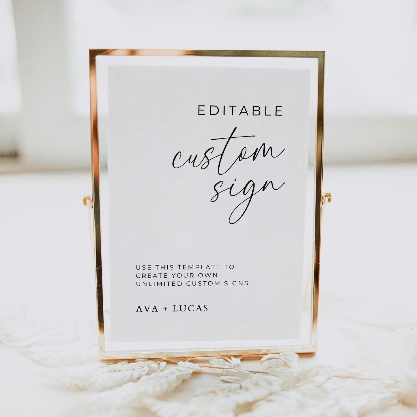 custom-wedding-sign-template-amber-rose-creative-studios for Editable Free Printable Sign Templates Custom Wedding Sign Template – Amber & Rose Creative Studios for Editable Free Printable Sign Templates