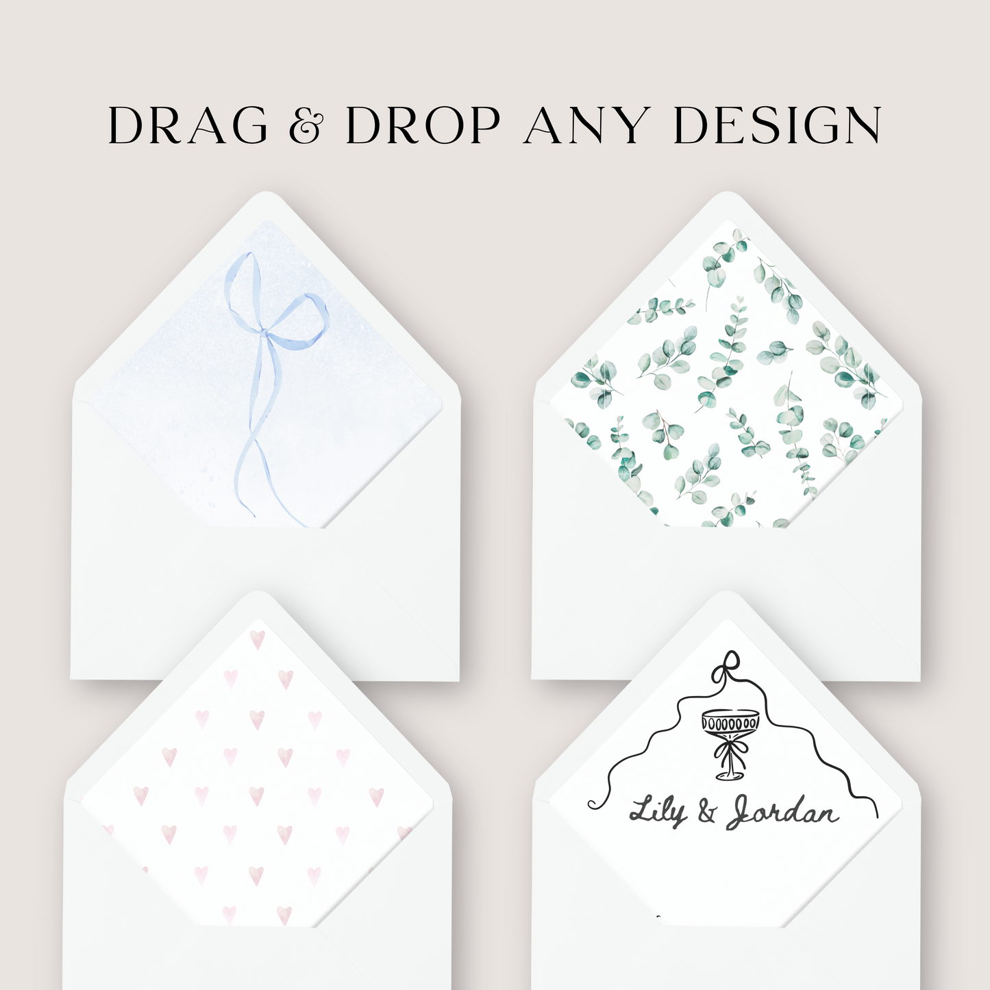 DIY Printable Envelope Liner Template