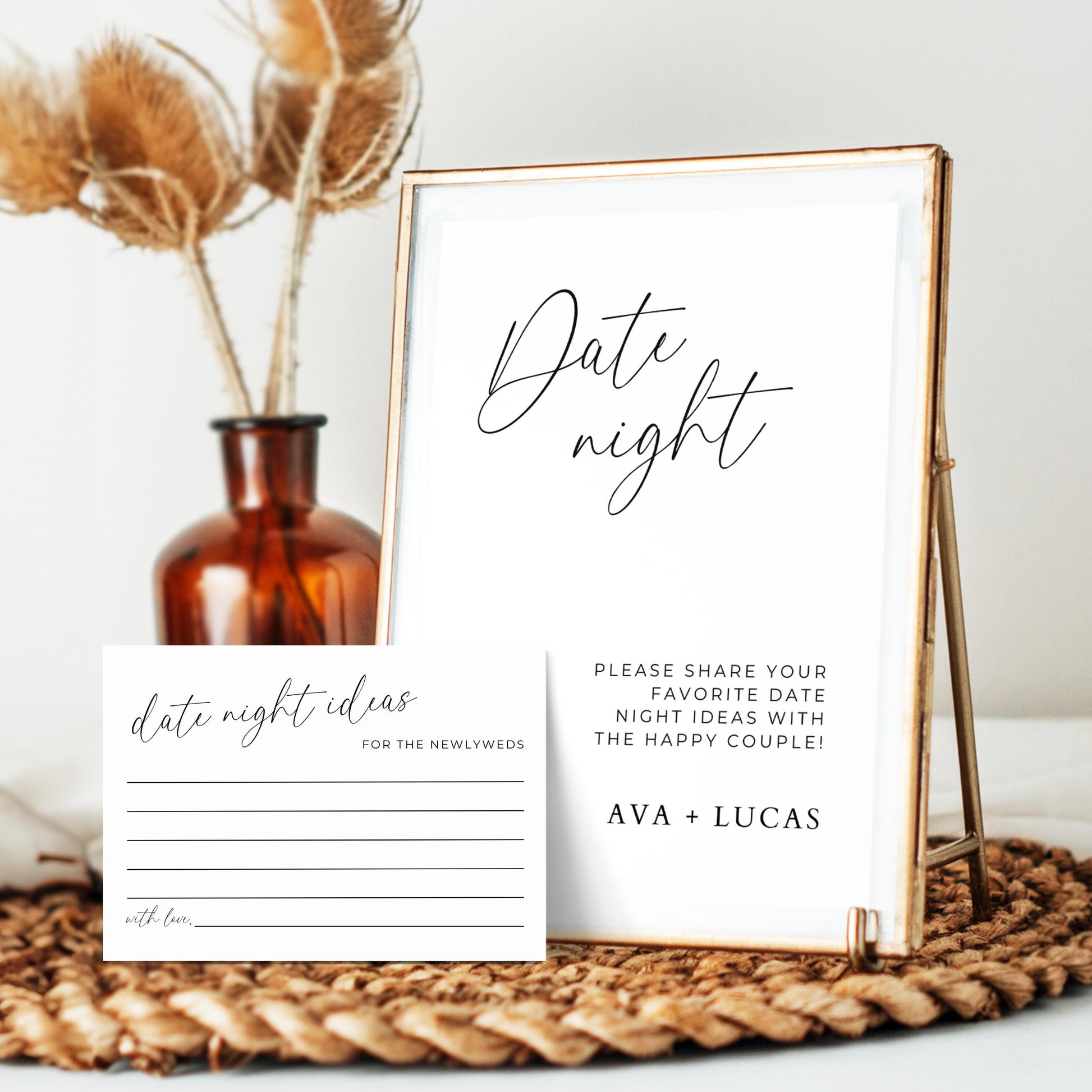 Date Night Cards And Sign Template – Amber & Rose Creative Studios date-night-cards-and-sign-template-amber-rose-creative-studios