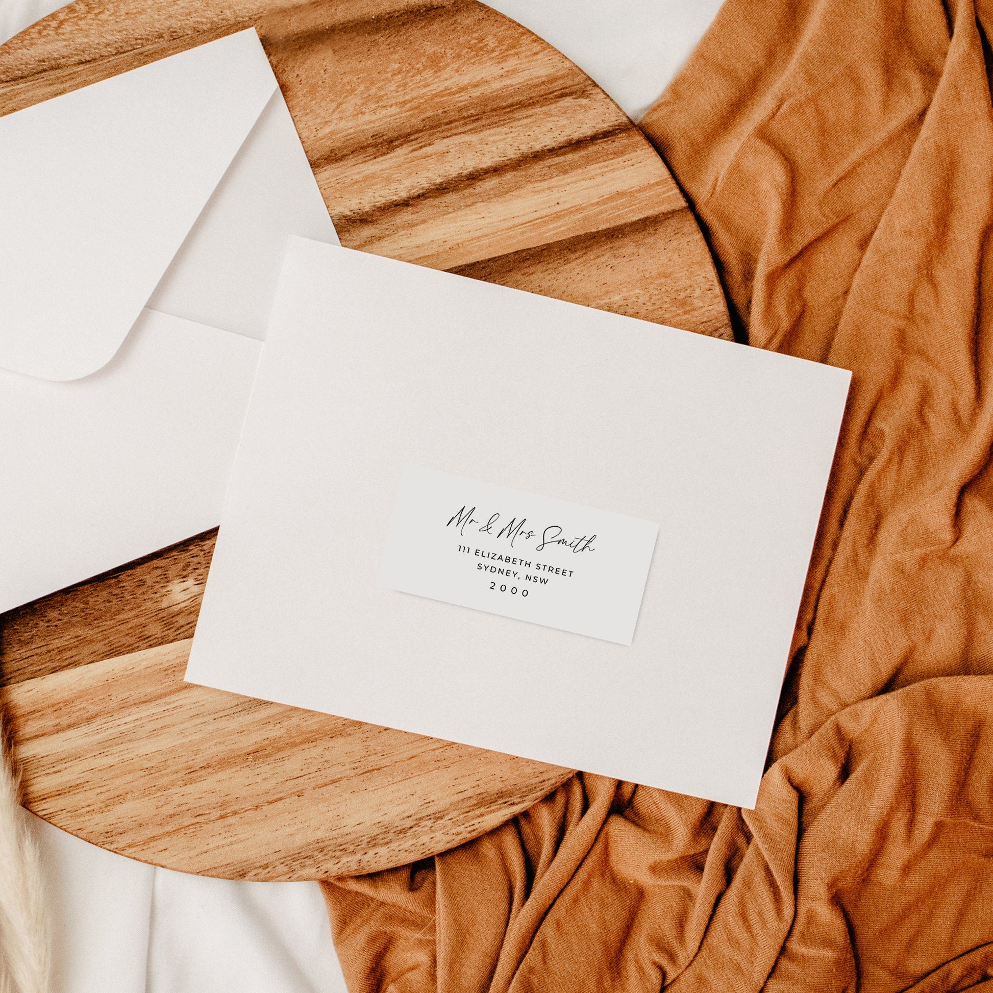 Envelope Address Label Printable Template To Fit Avery Labels, Editable Digital Download