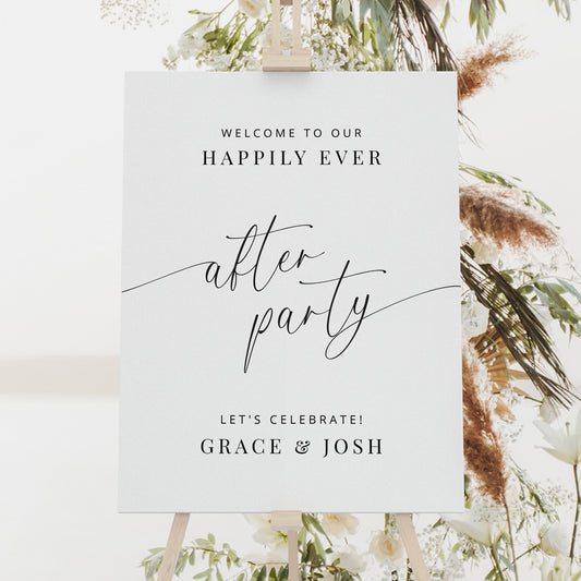 Happily Ever After Party Welcome Sign