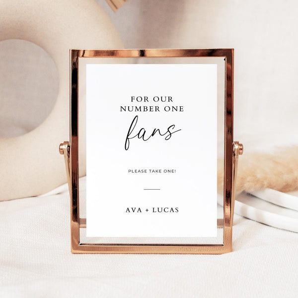 Number One Fans Sign Template – Amber & Rose Creative Studios