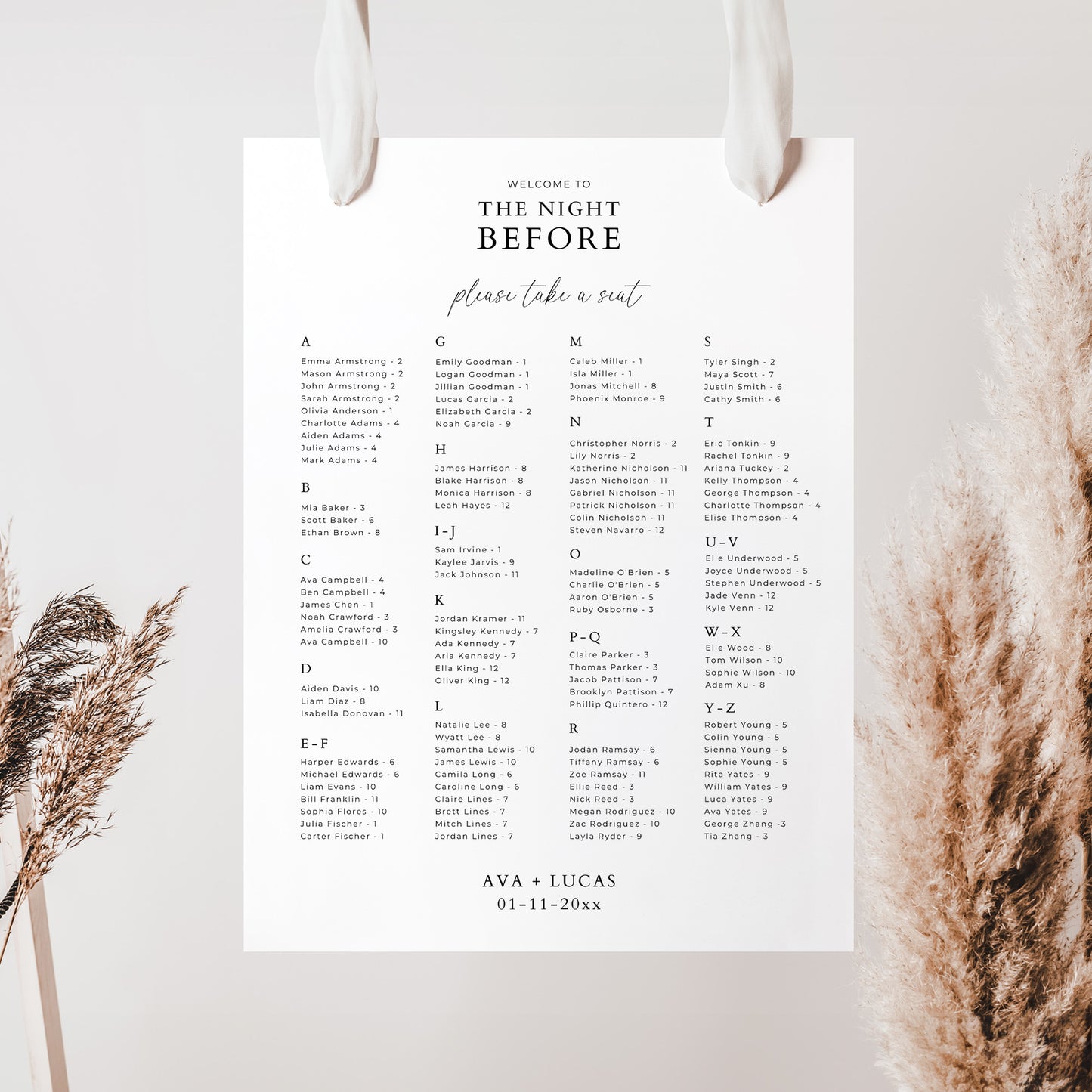 The Night Before Rehearsal Dinner Template Bundle