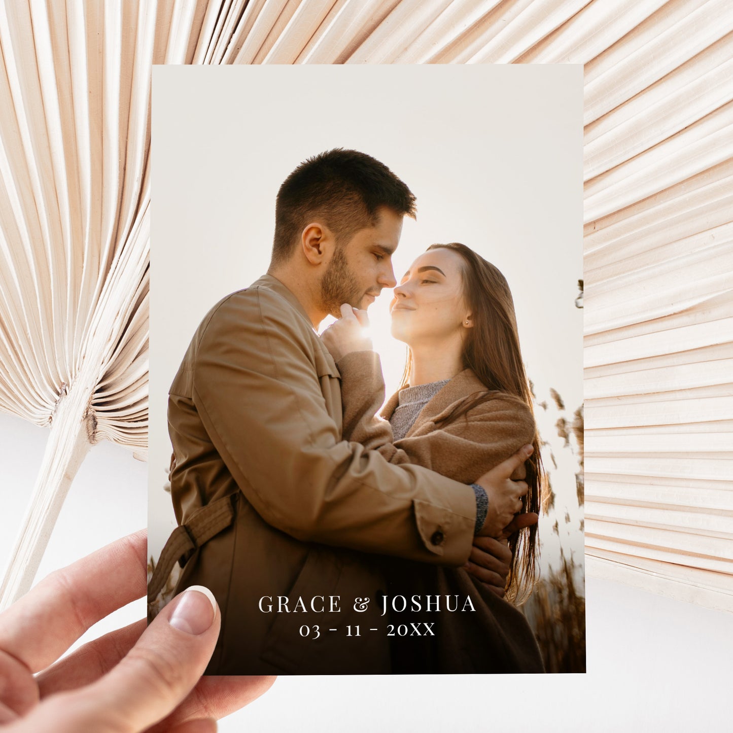 Couple Photo Wedding Save The Date