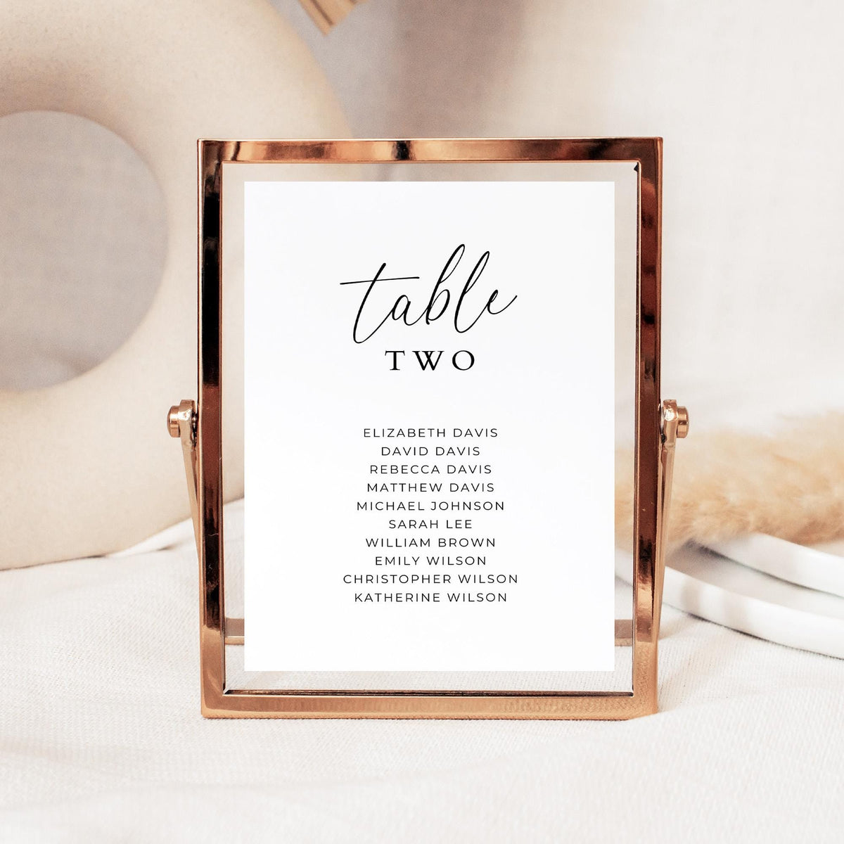 Matte Table Card Table Number Card Printable Wedding Table Card Template Table Seating