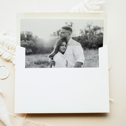 Photo Wedding Envelope Liner