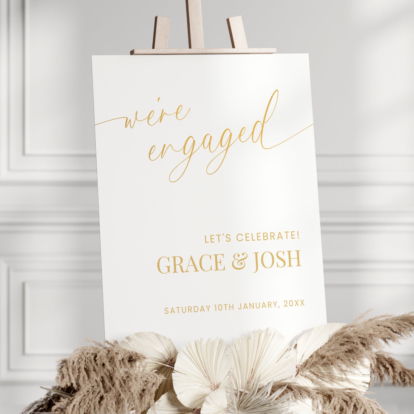 Engagement Party Sign Template