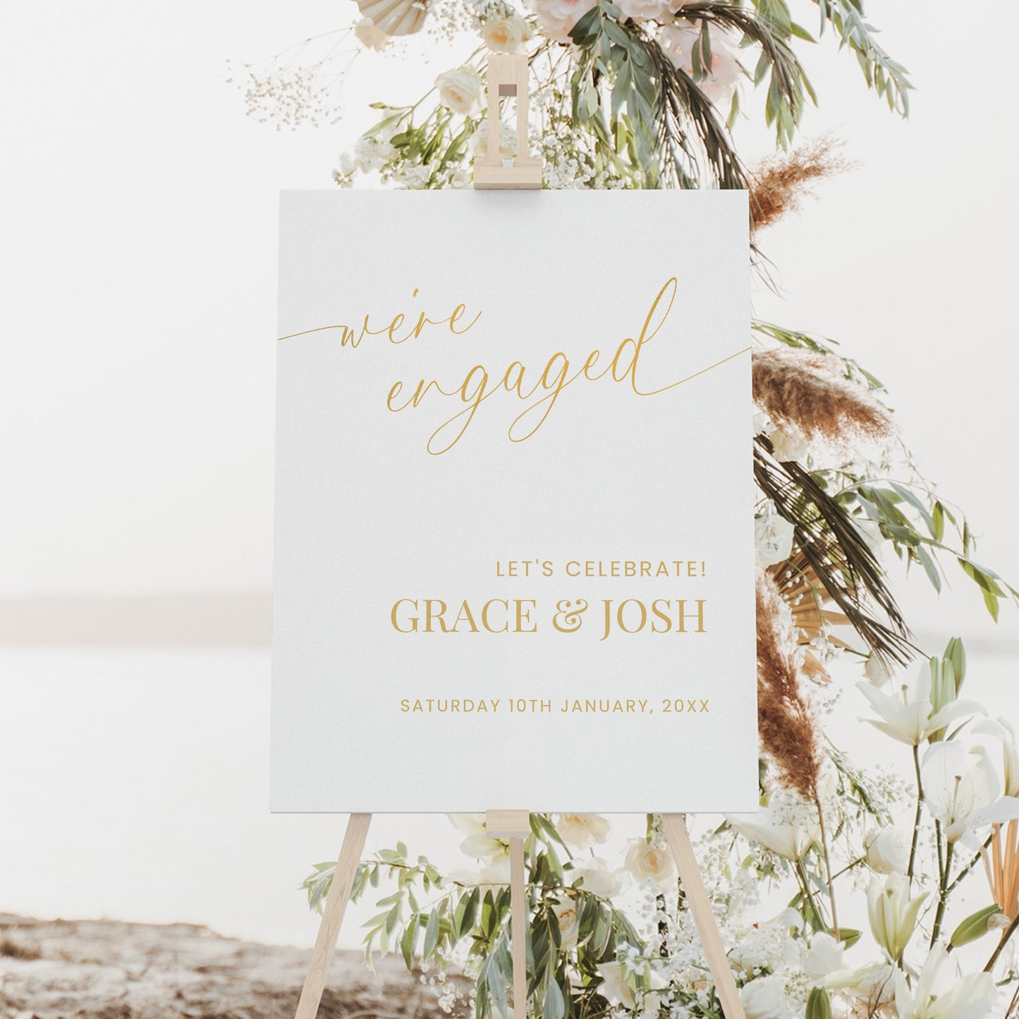 Engagement Party Sign Template